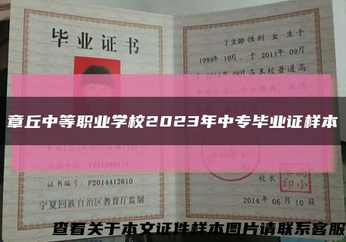 章丘中等职业学校2023年中专毕业证样本缩略图