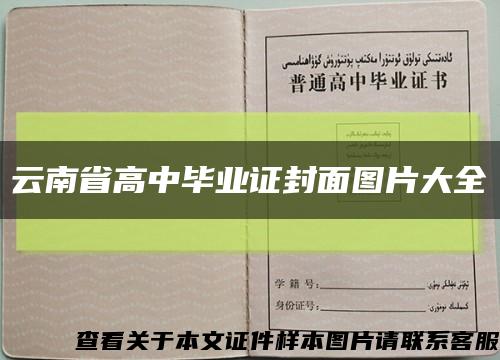 云南省高中毕业证封面图片大全缩略图